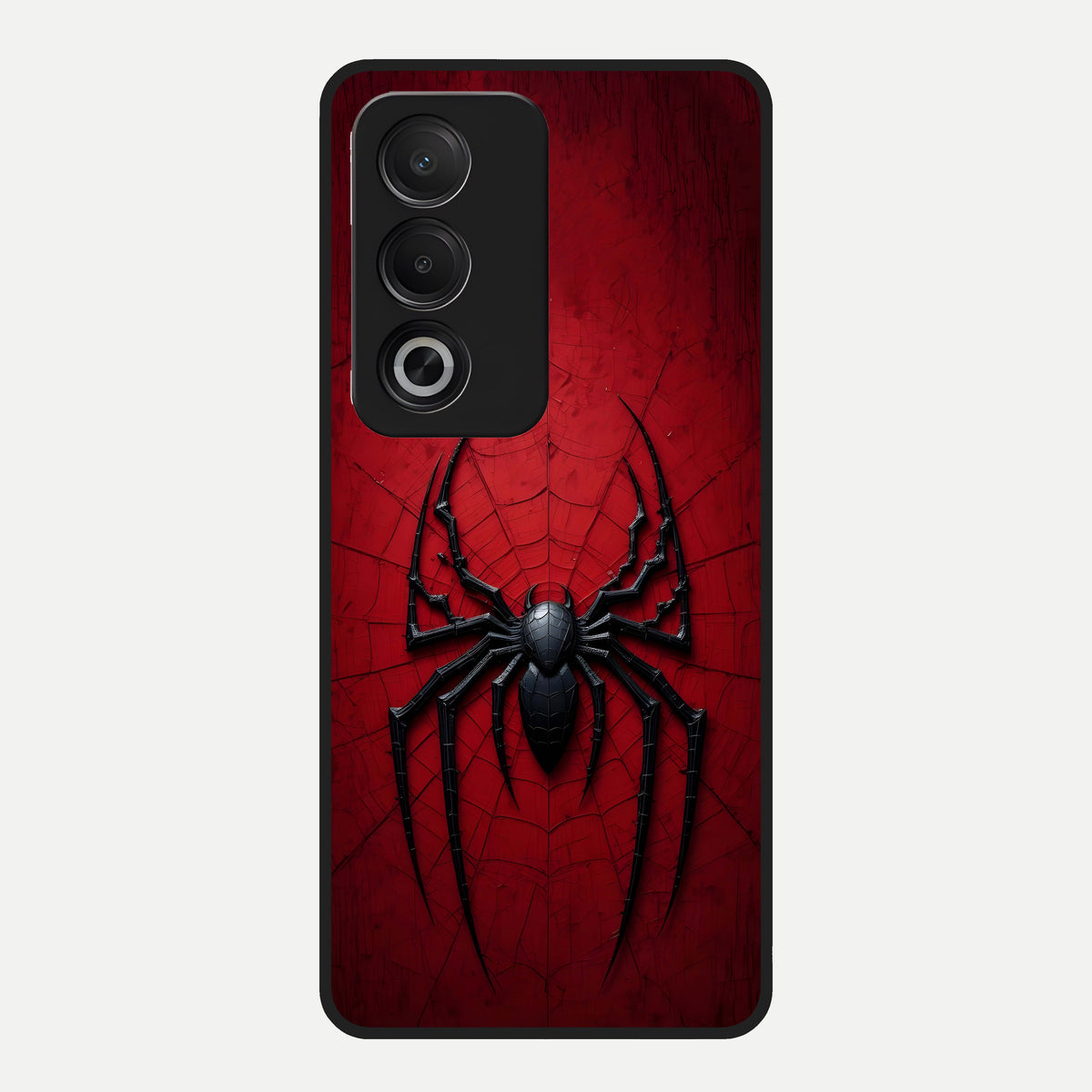  Superhero Web Emblem Glass Case For Oppo A3 Pro 5G back cover – full design glossy printed glass finish