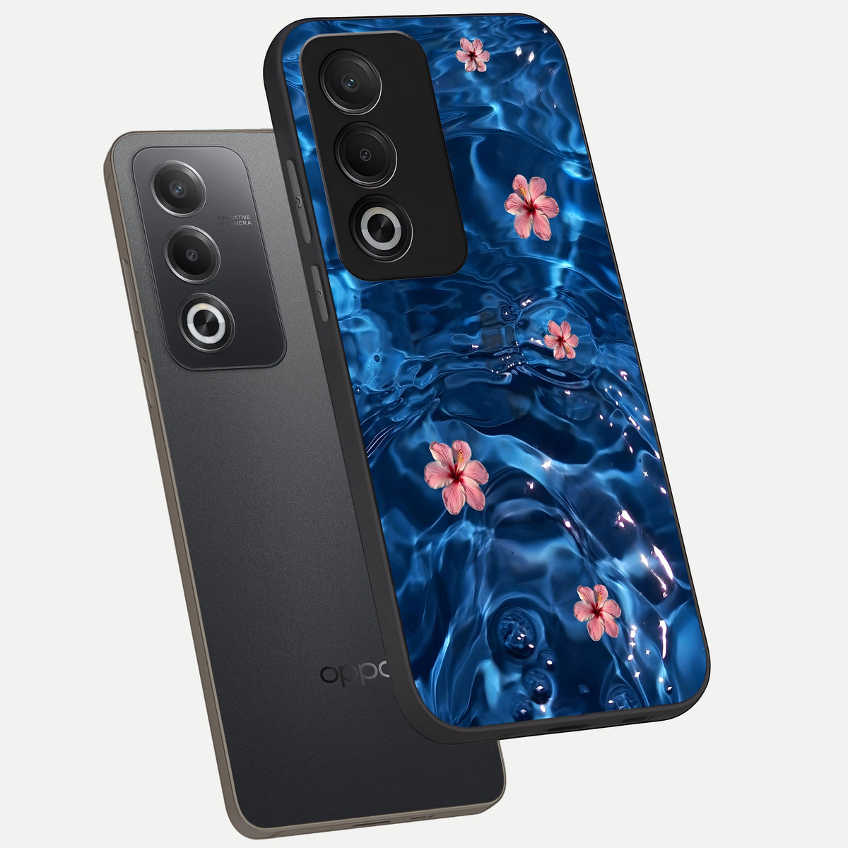  Bloom Thread Art phone case For Oppo A3 Pro 5G showing premium glass back cover with detailed artwork