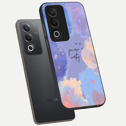  Celestial Cloud Magic phone case For Oppo A3 Pro 5G showing premium glass back cover with detailed artwork