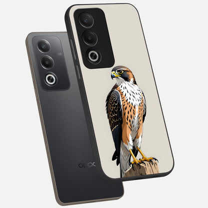  Clever Eagle phone case For Oppo A3 Pro 5G showing premium glass back cover with detailed artwork