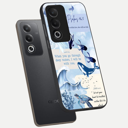 Faithful Ocean Promise phone case For Oppo A3 Pro 5G showing premium glass back cover with detailed artwork
