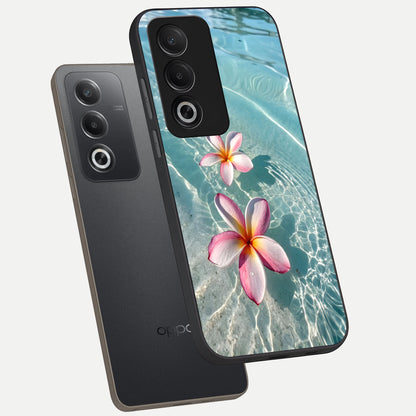  Floating Bloom Bliss phone case For Oppo A3 Pro 5G showing premium glass back cover with detailed artwork