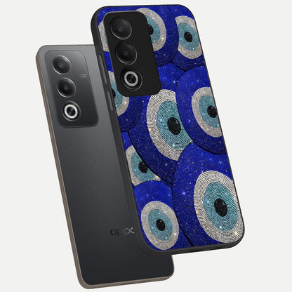  Galaxy Eye Flow phone case For Oppo A3 Pro 5G showing premium glass back cover with detailed artwork