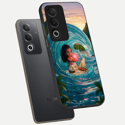  Heart of Ocean phone case For Oppo A3 Pro 5G showing premium glass back cover with detailed artwork