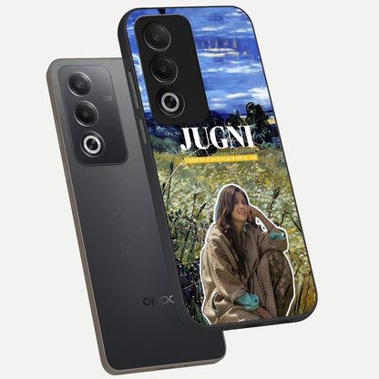  Jugni Soul Vibes phone case For Oppo A3 Pro 5G showing premium glass back cover with detailed artwork