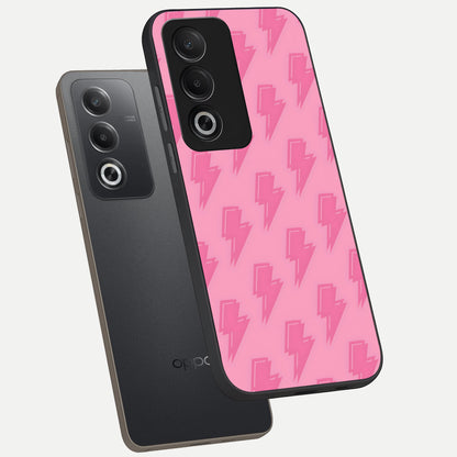  Pink Moo Magic phone case For Oppo A3 Pro 5G showing premium glass back cover with detailed artwork