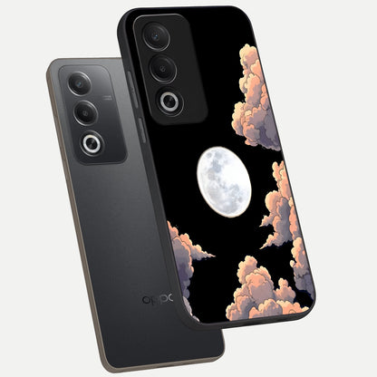  Shade Cloud Moon phone case For Oppo A3 Pro 5G showing premium glass back cover with detailed artwork