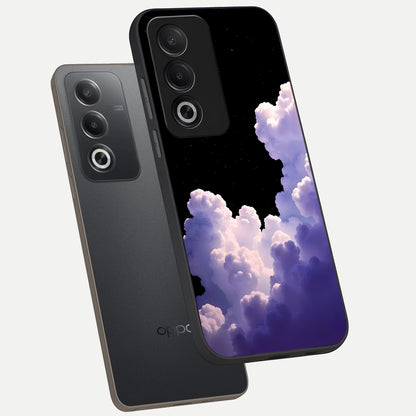  Starlit Night Whispers phone case For Oppo A3 Pro 5G showing premium glass back cover with detailed artwork