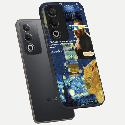  Starry Dream Vision phone case For Oppo A3 Pro 5G showing premium glass back cover with detailed artwork