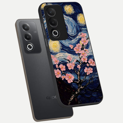  Van Gogh Scenery phone case For Oppo A3 Pro 5G showing premium glass back cover with detailed artwork