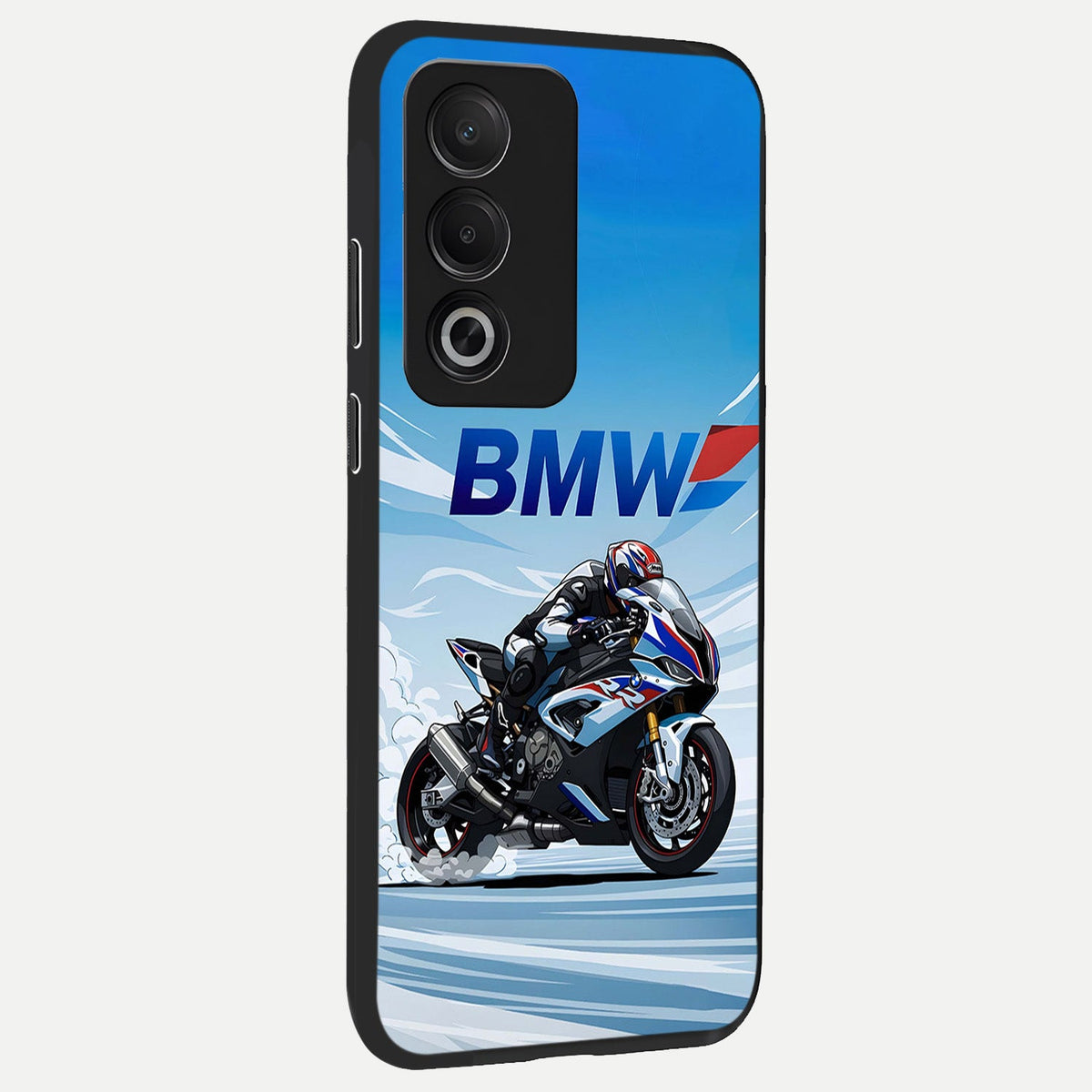  BMW Power Drift back cover For Oppo A3 Pro 5G slim fit glass case with vibrant aesthetic design