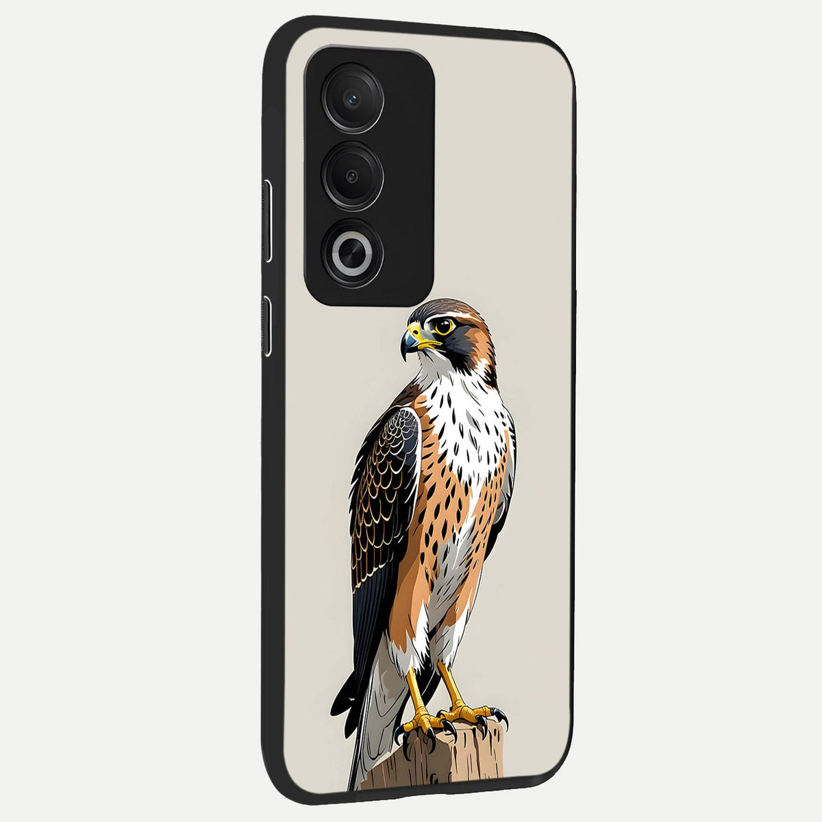  Clever Eagle back cover For Oppo A3 Pro 5G slim fit glass case with vibrant aesthetic design