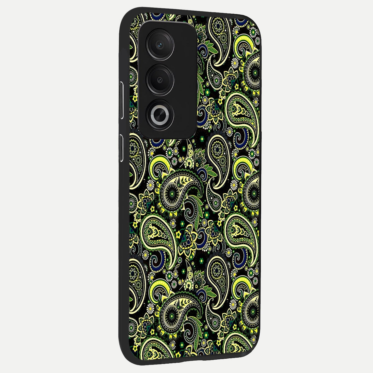  Green Lemon back cover For Oppo A3 Pro 5G slim fit glass case with vibrant aesthetic design