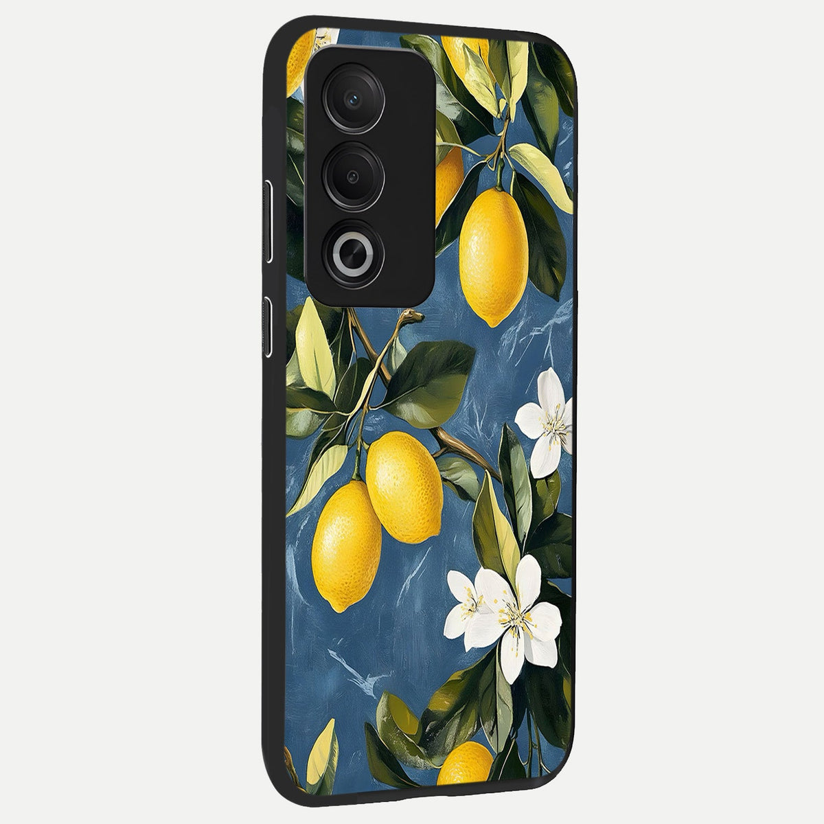  Lemon Dream Garden back cover For Oppo A3 Pro 5G slim fit glass case with vibrant aesthetic design