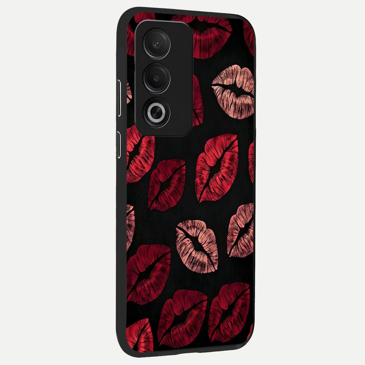  Midnight Kiss Love back cover For Oppo A3 Pro 5G slim fit glass case with vibrant aesthetic design