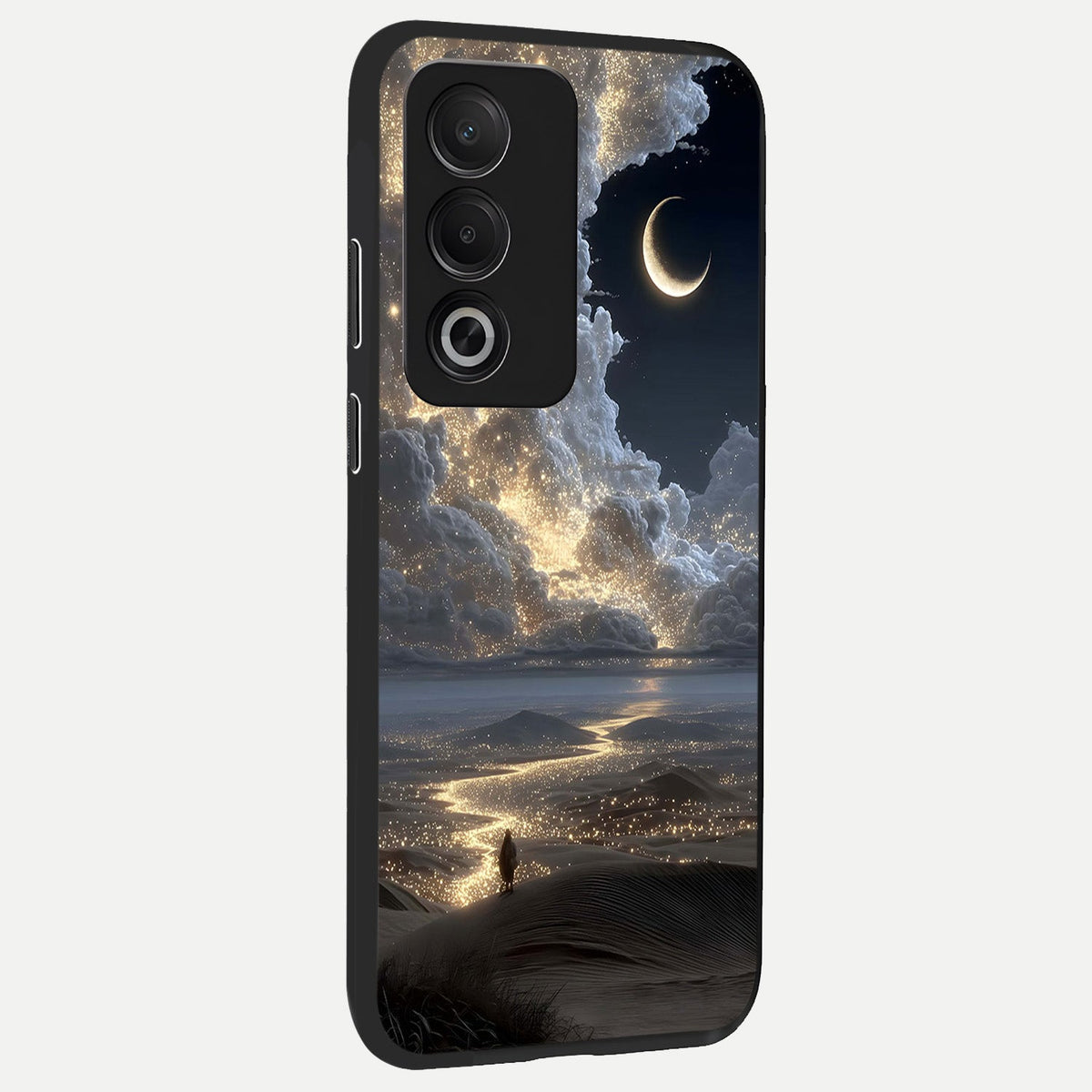  Moonlight Spark Path back cover For Oppo A3 Pro 5G slim fit glass case with vibrant aesthetic design