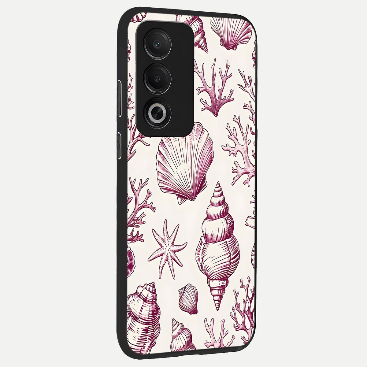  Pink Power Sparks back cover For Oppo A3 Pro 5G slim fit glass case with vibrant aesthetic design