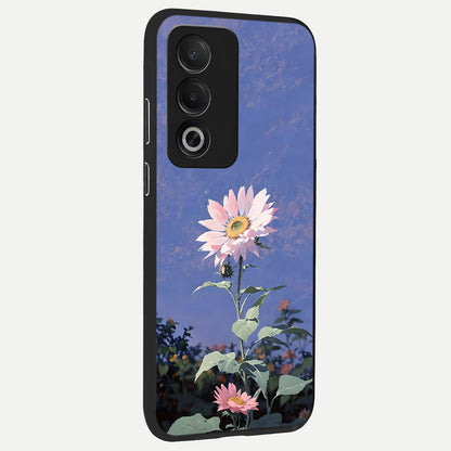  Pink Shells Outline back cover For Oppo A3 Pro 5G slim fit glass case with vibrant aesthetic design