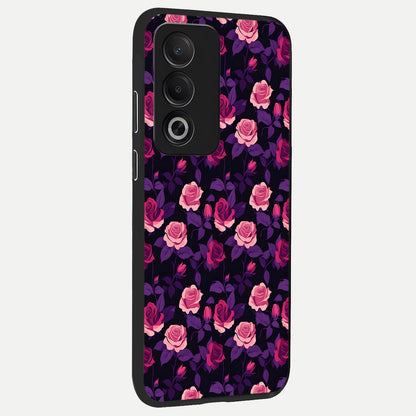  Rose Garden Twilight back cover For Oppo A3 Pro 5G slim fit glass case with vibrant aesthetic design