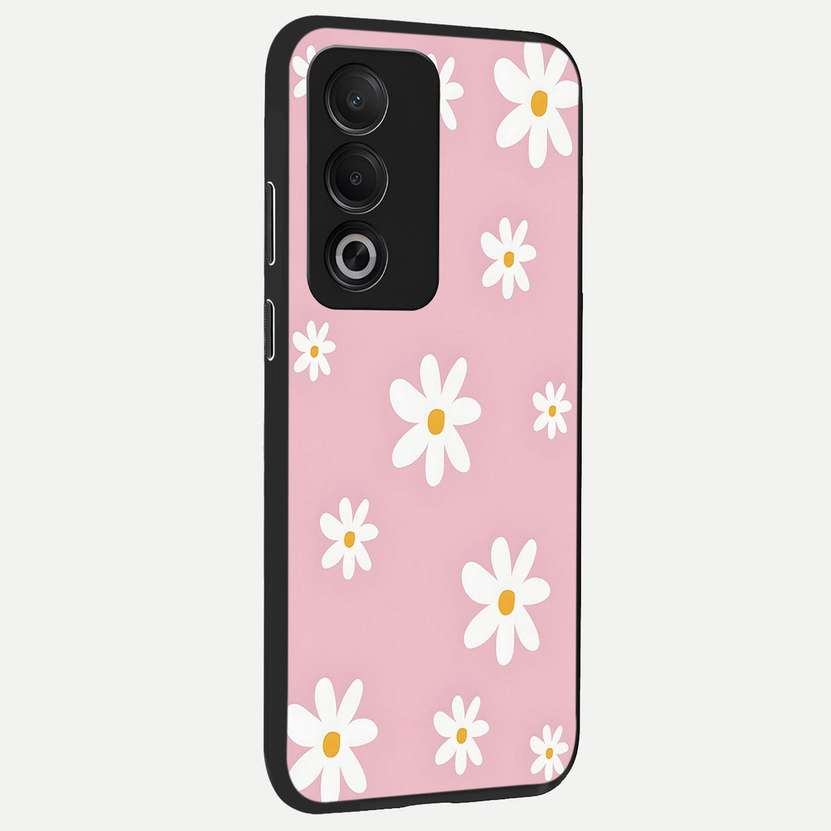  Soft Daisy Bliss back cover For Oppo A3 Pro 5G slim fit glass case with vibrant aesthetic design