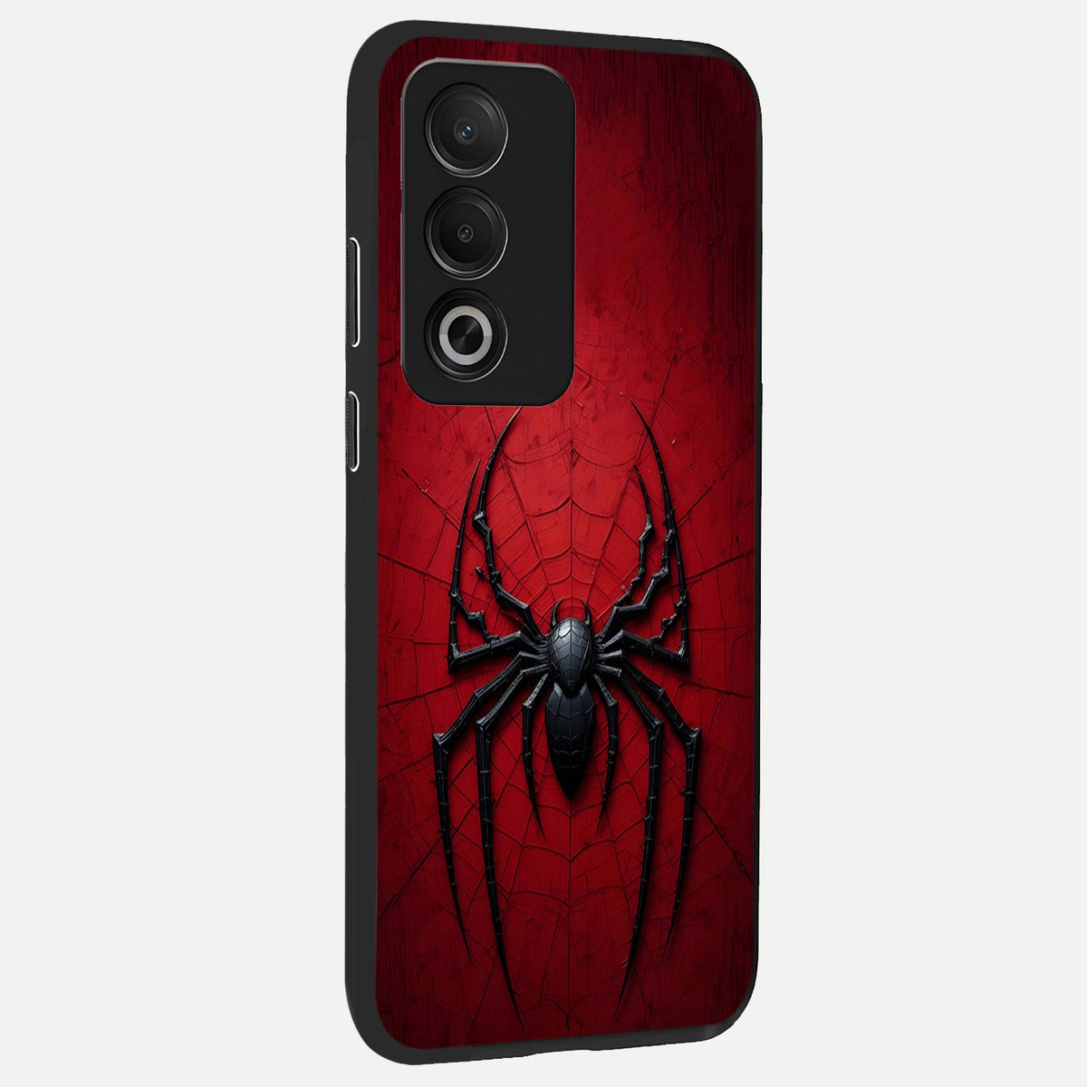  Superhero Web Emblem back cover For Oppo A3 Pro 5G slim fit glass case with vibrant aesthetic design