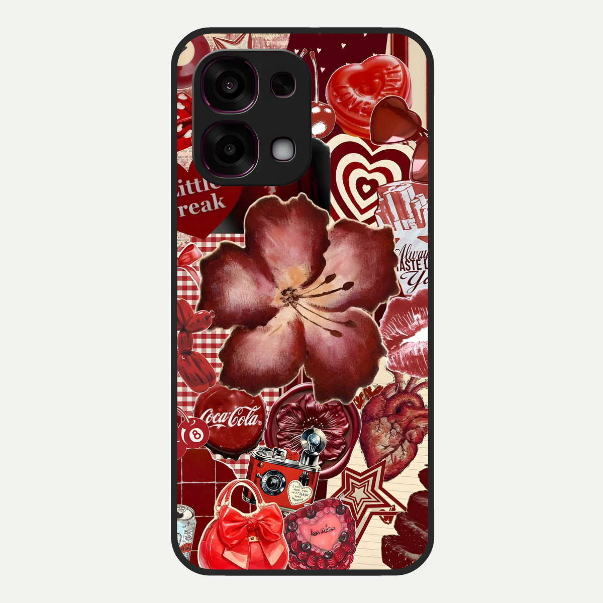  Aesthetic Little Freak Glass Case For Oppo F31 5G back cover – full design glossy printed glass finish