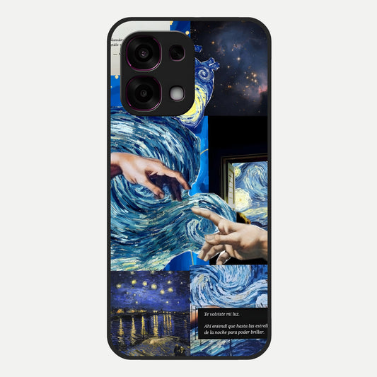 Aesthetic Vando Hands Glass Case For Oppo F31 5G back cover – full design glossy printed glass finish