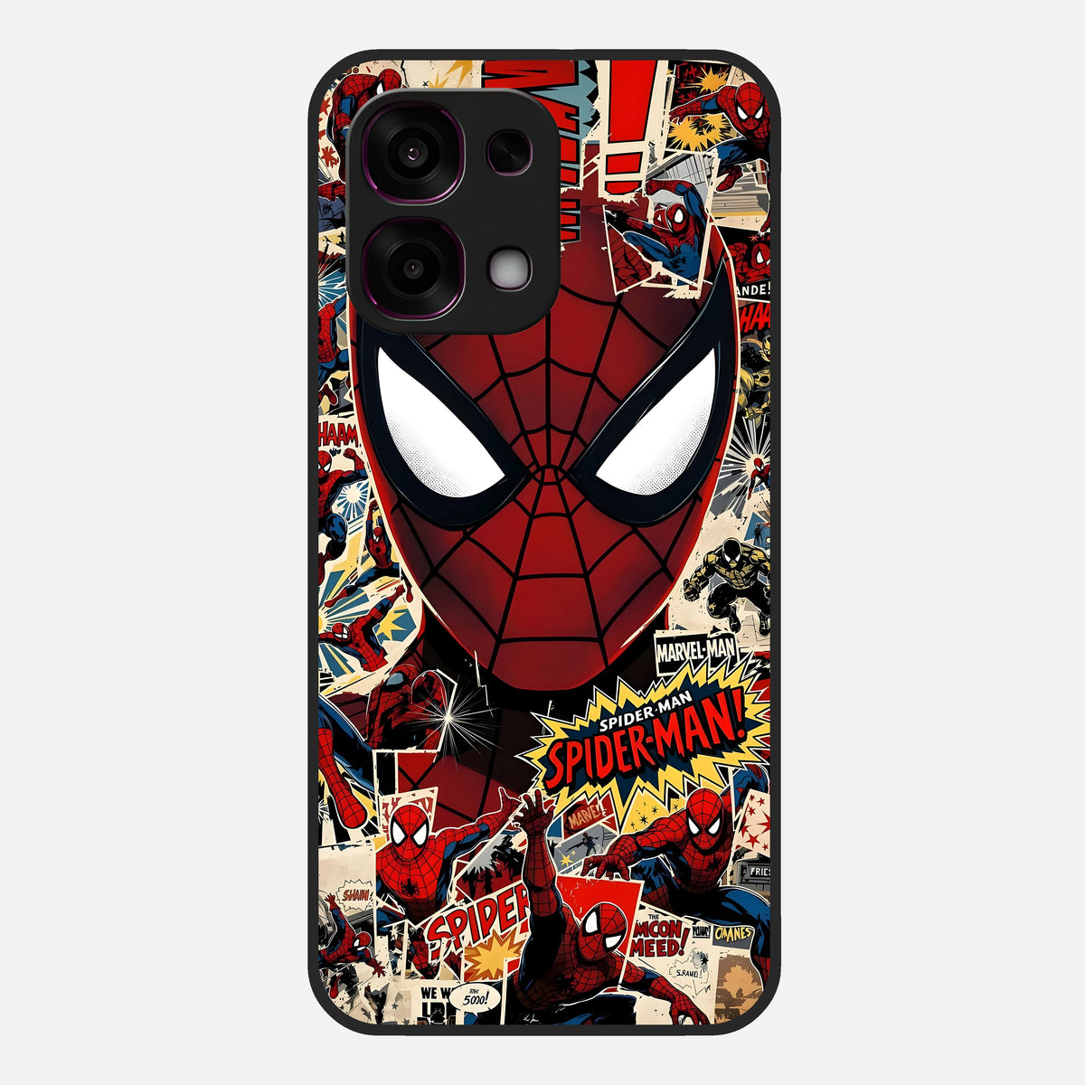  Aesthetic Wonder Spider Glass Case For Oppo F31 5G back cover – full design glossy printed glass finish