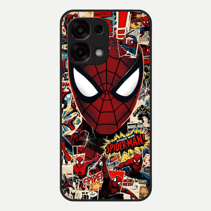  Aesthetic Wonder Spider Glass Case For Oppo F31 5G back cover – full design glossy printed glass finish