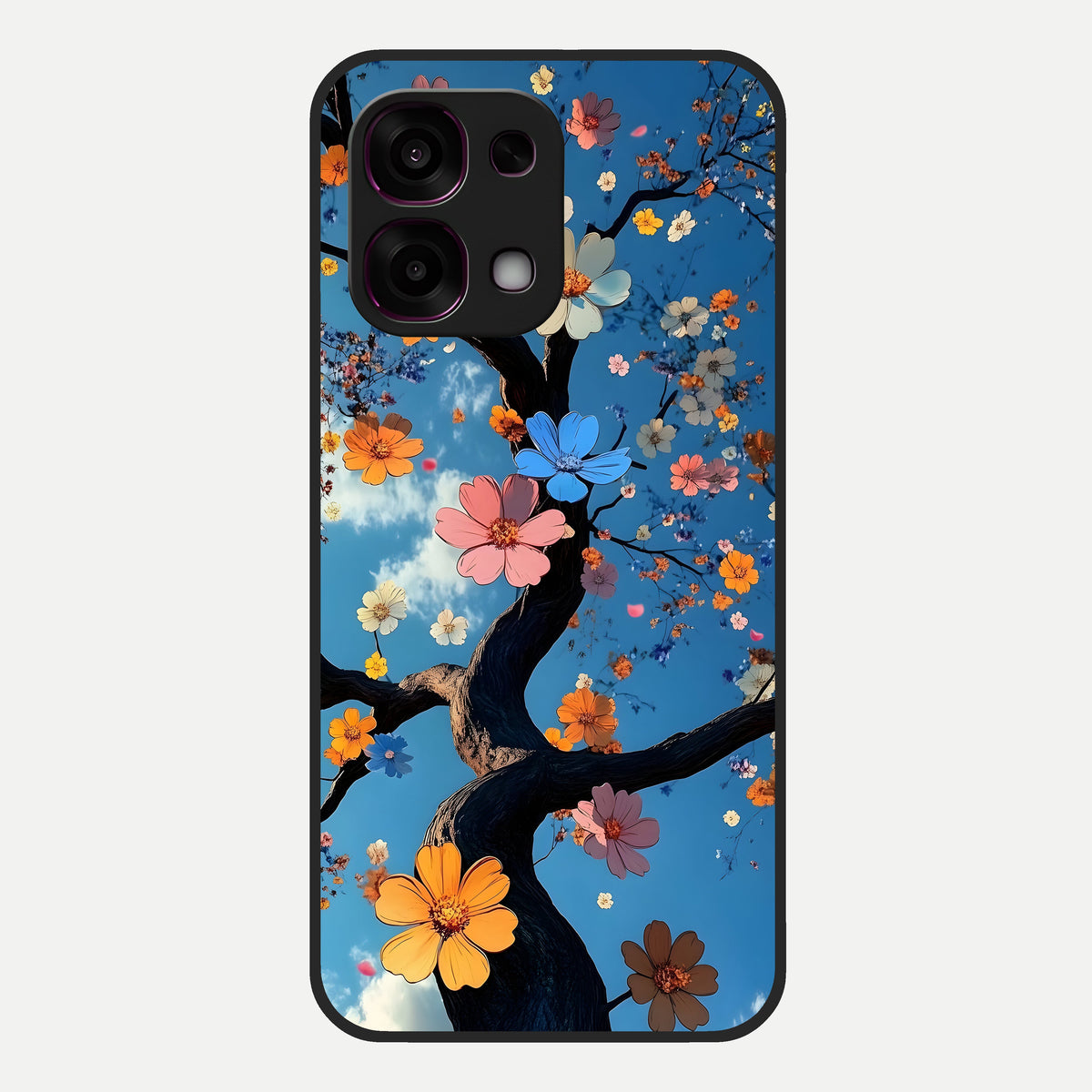  Blossom Dream Sky Glass Case For Oppo F31 5G back cover – full design glossy printed glass finish