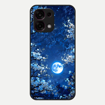  Blossom Moonlight Sky Glass Case For Oppo F31 5G back cover – full design glossy printed glass finish