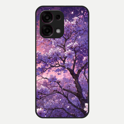  Blossom Tree Glass Case For Oppo F31 5G back cover – full design glossy printed glass finish