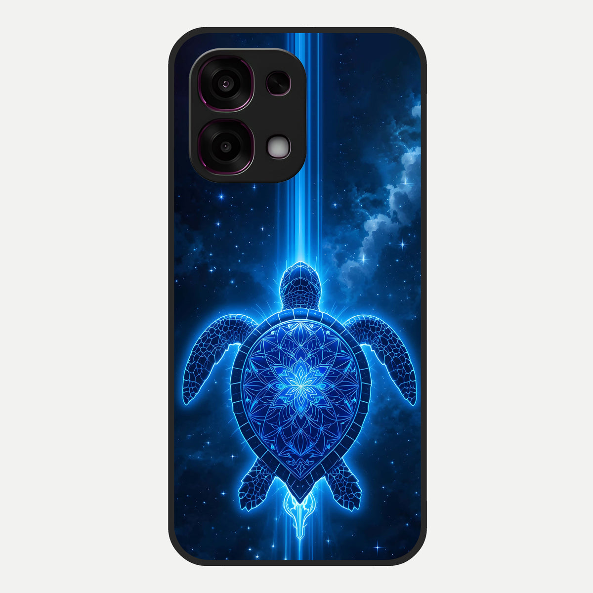  Blue Galaxy Turtle Glass Case For Oppo F31 5G back cover – full design glossy printed glass finish