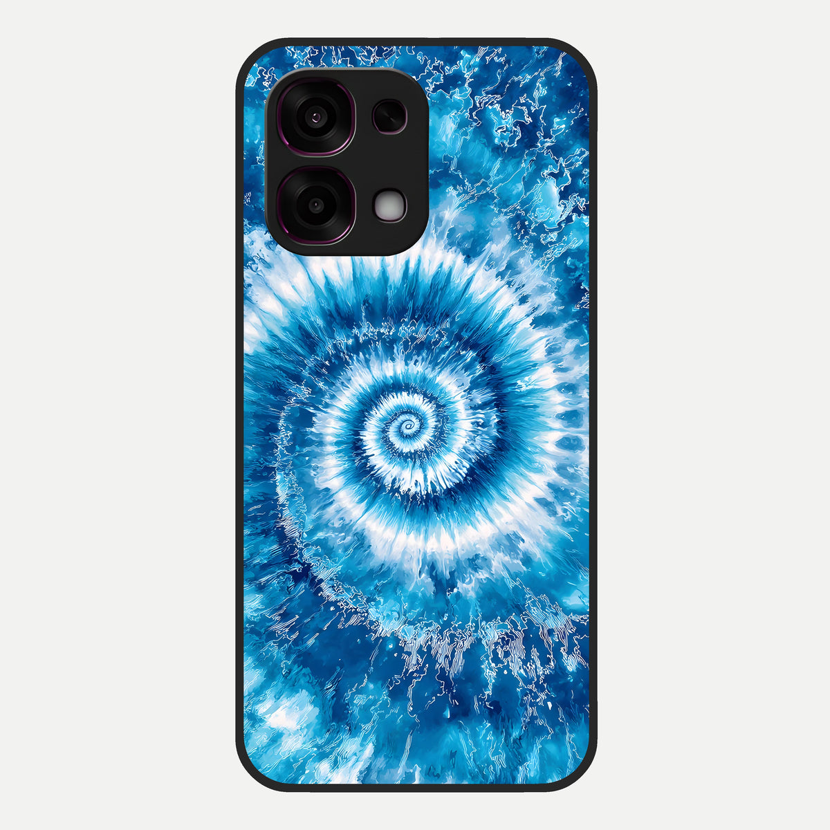  Blue Galaxy Wave Glass Case For Oppo F31 5G back cover – full design glossy printed glass finish