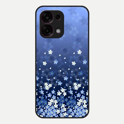  Blue Starry Glass Case For Oppo F31 5G back cover – full design glossy printed glass finish