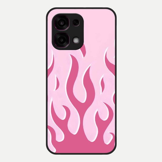  Blush Flame Energy Glass Case For Oppo F31 5G back cover – full design glossy printed glass finish