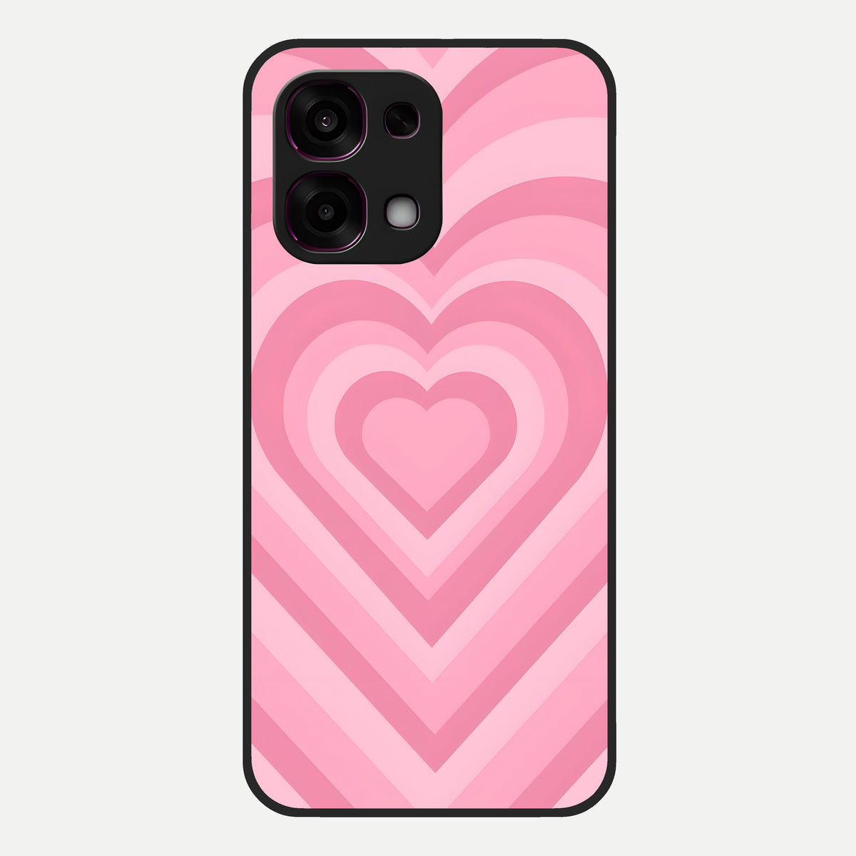  Blush Heart Waves Glass Case For Oppo F31 5G back cover – full design glossy printed glass finish