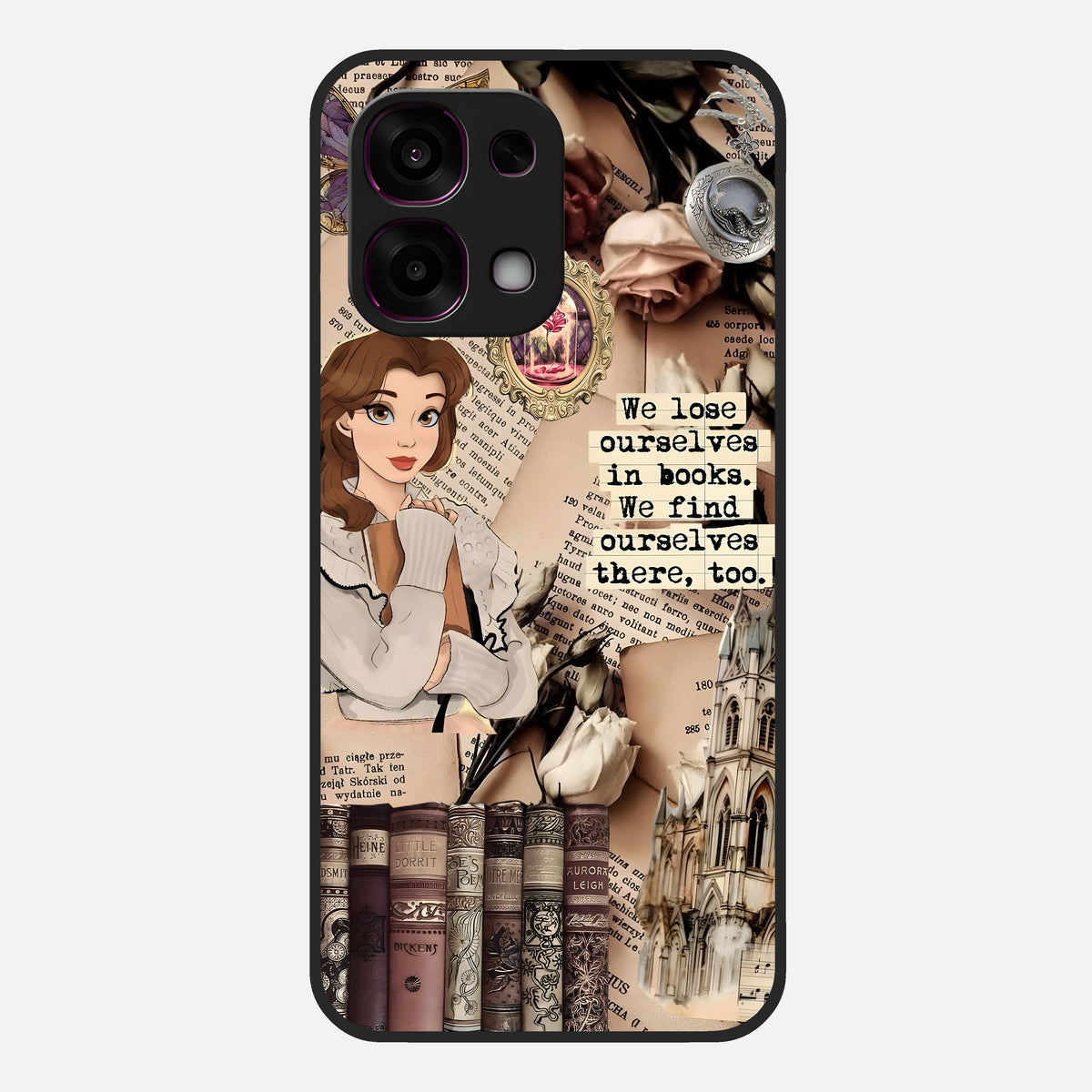  Bookish Dream World Glass Case For Oppo F31 5G back cover – full design glossy printed glass finish