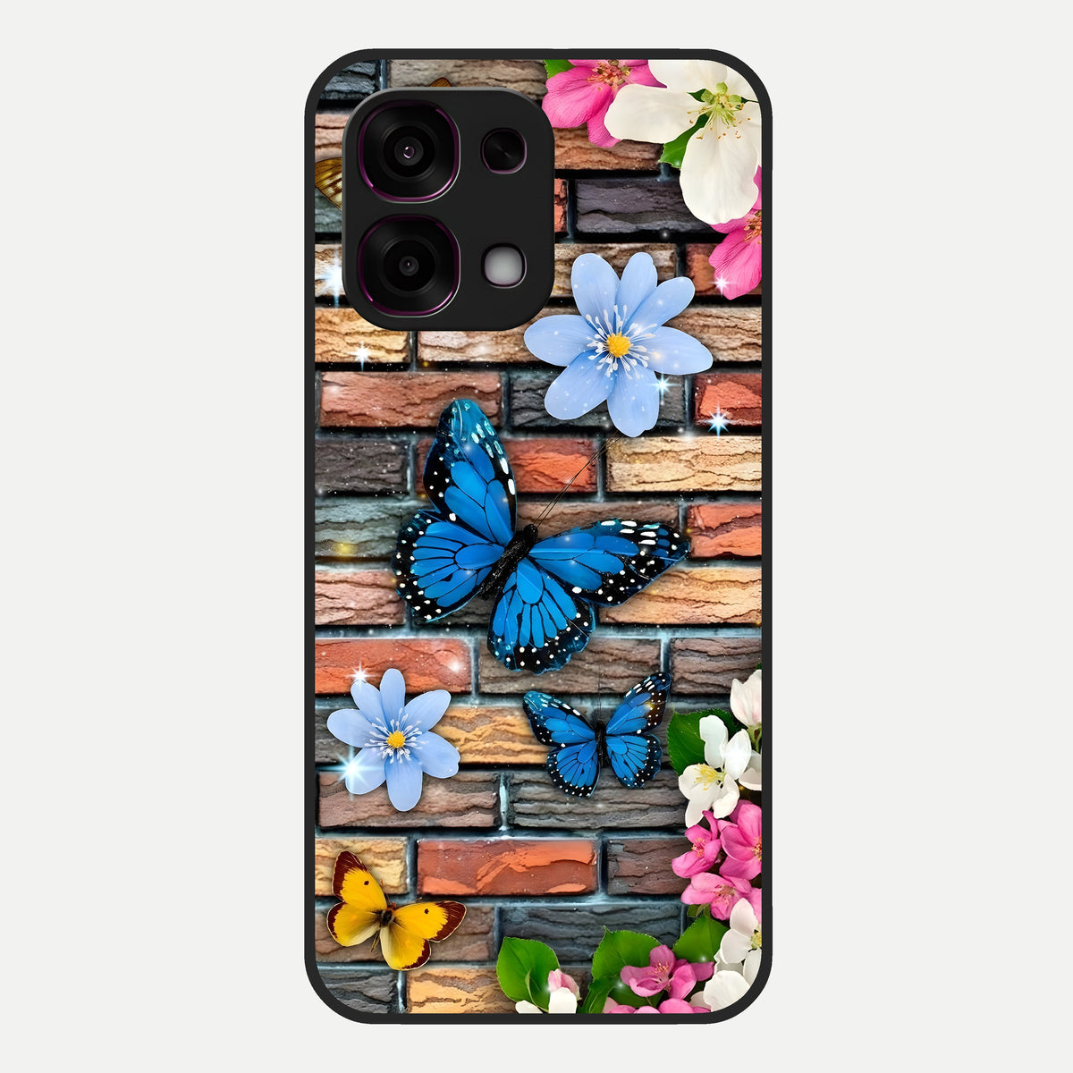  Brick Bloom Flight Glass Case For Oppo F31 5G back cover – full design glossy printed glass finish