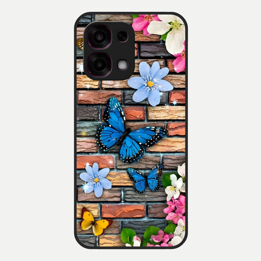  Brick Bloom Flight Glass Case For Oppo F31 5G back cover – full design glossy printed glass finish
