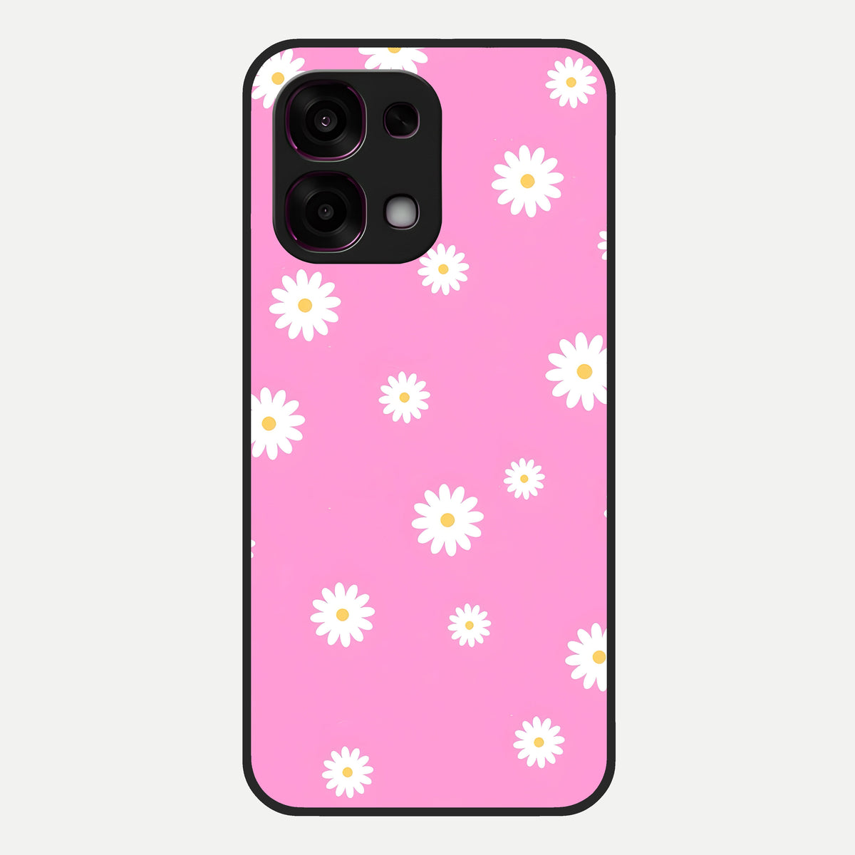  Bubblegum Daisy Pop Glass Case For Oppo F31 5G back cover – full design glossy printed glass finish