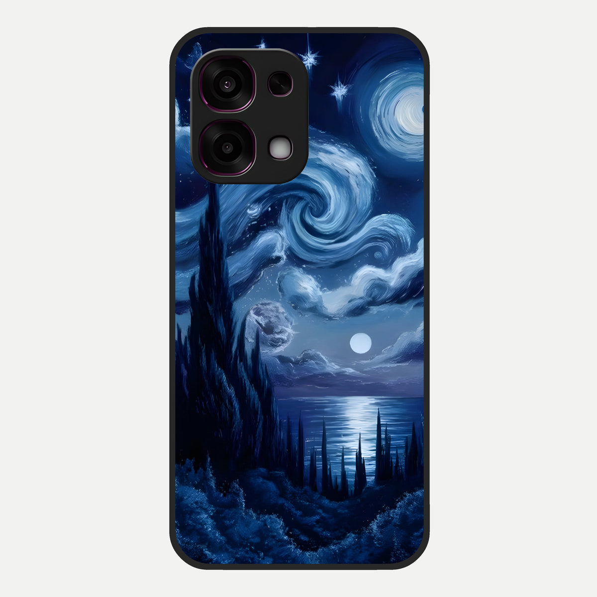  Celestial Dream Van Gogh Glass Case For Oppo F31 5G back cover – full design glossy printed glass finish