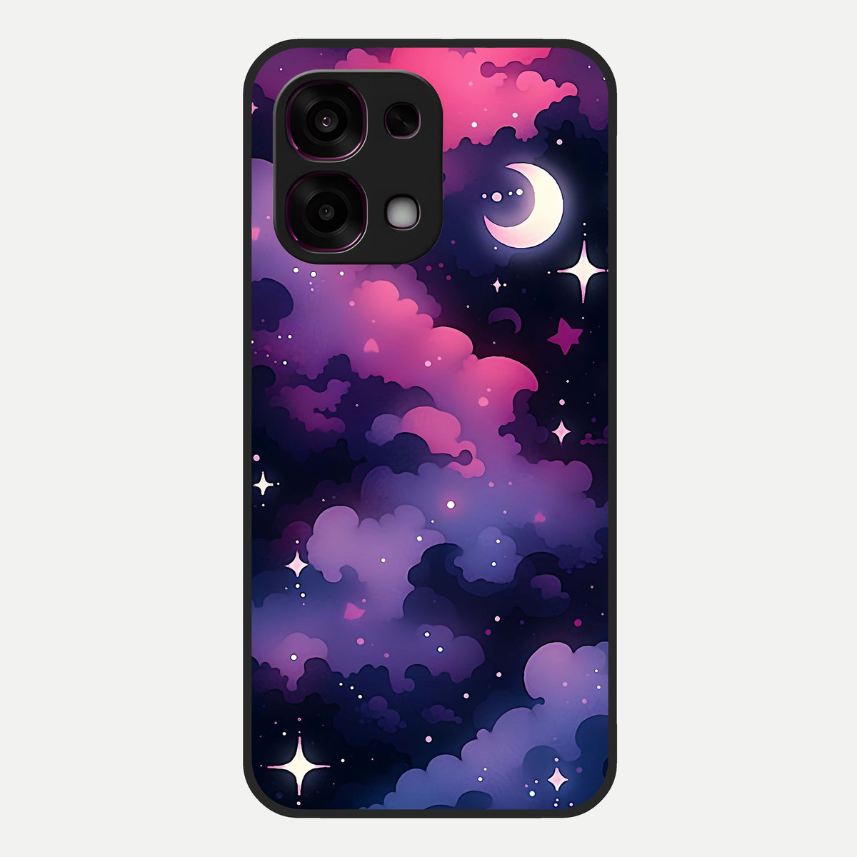  Celestial Moon Magic Glass Case For Oppo F31 5G back cover – full design glossy printed glass finish