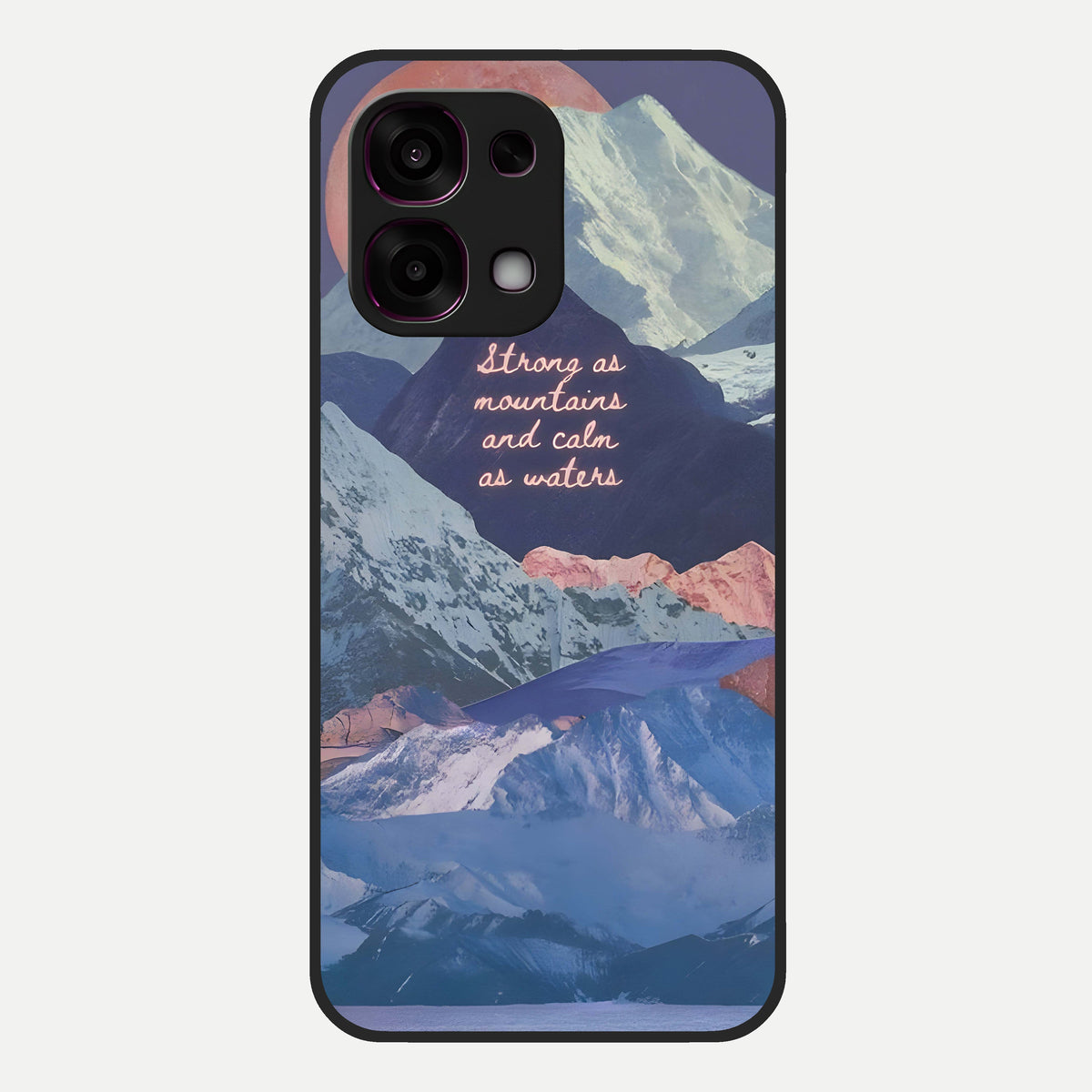 Celestial Mountain Calm Glass Case For Oppo F31 5G back cover – full design glossy printed glass finish