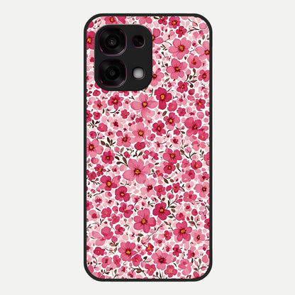  Cherry Blossom Charm Glass Case For Oppo F31 5G back cover – full design glossy printed glass finish