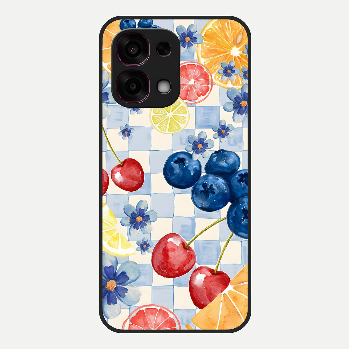  Citrus Bloom Joy Glass Case For Oppo F31 5G back cover – full design glossy printed glass finish