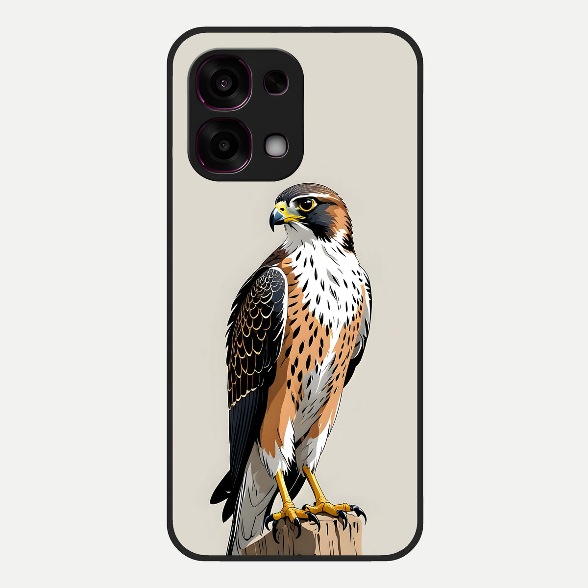  Clever Eagle Glass Case For Oppo F31 5G back cover – full design glossy printed glass finish