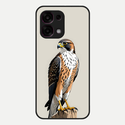  Clever Eagle Glass Case For Oppo F31 5G back cover – full design glossy printed glass finish