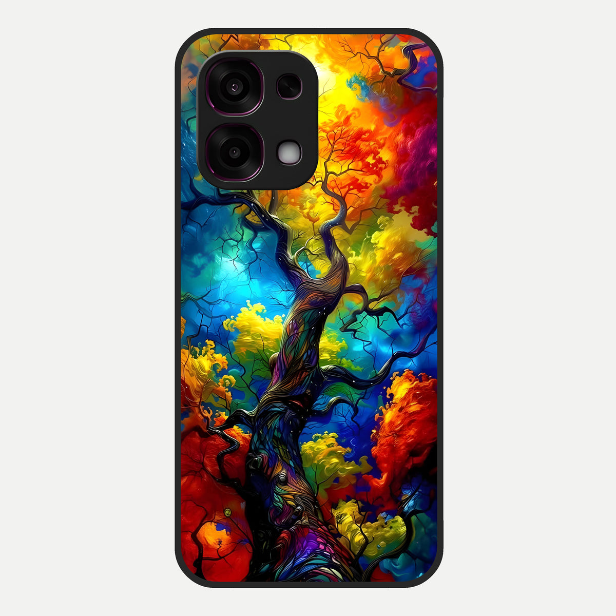  Colorful Soda Bottles Glass Case For Oppo F31 5G back cover – full design glossy printed glass finish
