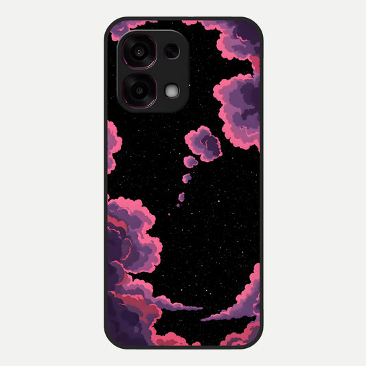  Cosmic Cloud Journey Glass Case For Oppo F31 5G back cover – full design glossy printed glass finish